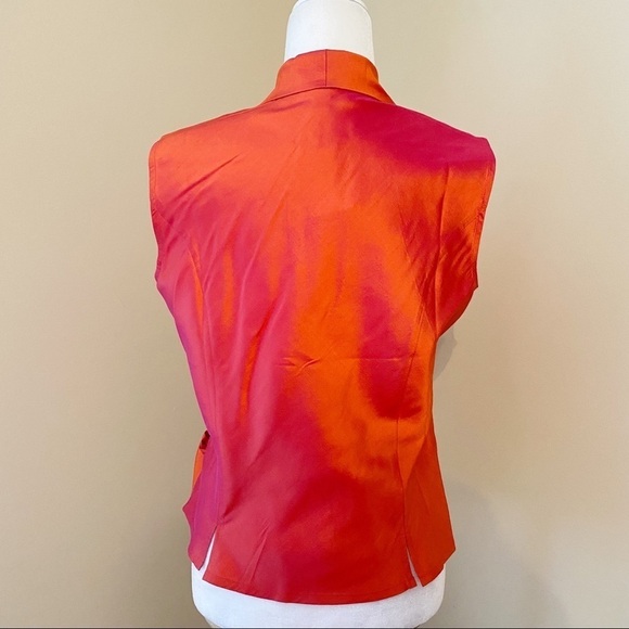 Coldwater Creek NWT 100% Silk Wrap Side Tie Top - M - Picture 4 of 13